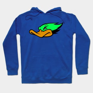 Green Duck Face Logo Hoodie